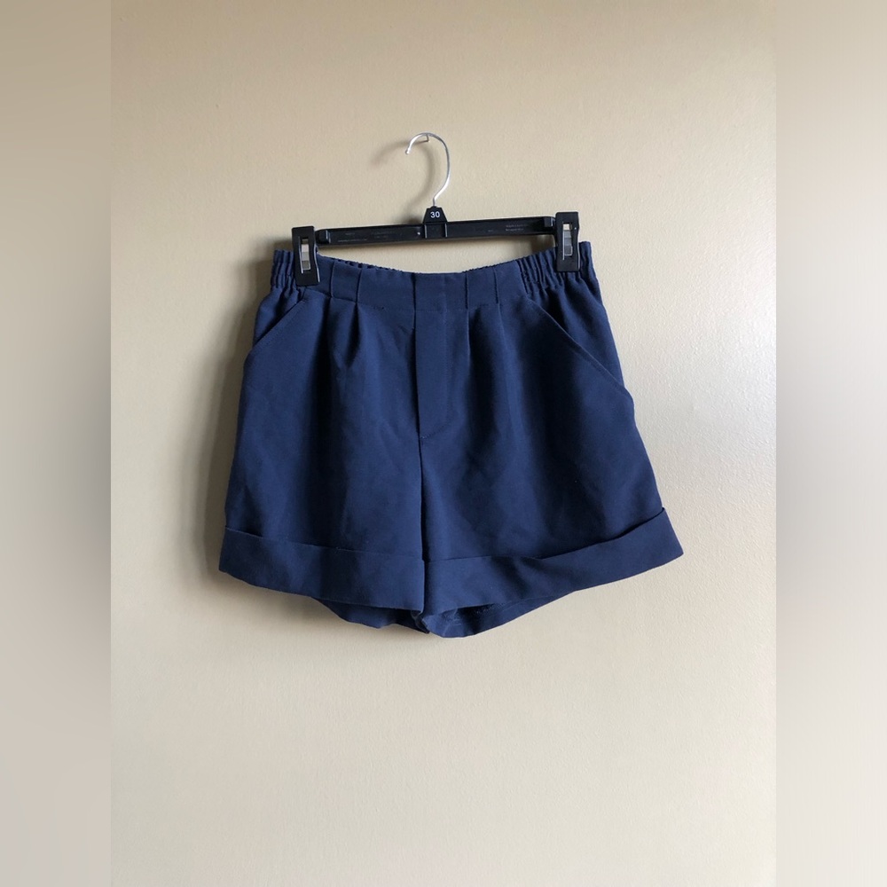 New BAR lll High Waisted Navy Blue Short Size Small